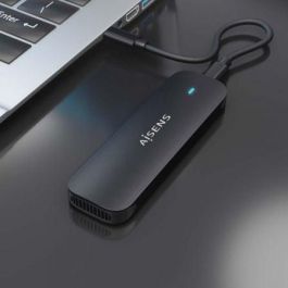AISENS - CAJA EXTERNA M.2 (NGFF) ASM2-024B NVMe A USB3.2 GEN2, NEGRA