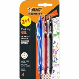 Bolígrafo de Tinta de Gel Retráctil Bic Gelocity Quick Dry 972035/ 3 unidades/ Surtidos Precio: 10.50000006. SKU: B1JLQNRR8J