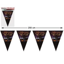 Guirnalda de Halloween Party con Calabazas Negras 250 cm, Decoración para Colgar, Diseño Original Precio: 0.69000008. SKU: S1130854