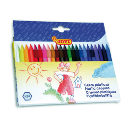 Jovi Lápices de Cera Hexagonal Caja de 24 Unidades Colores Surtidos