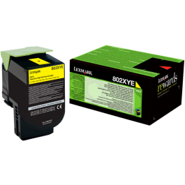 Lexmark 80C2XYE Toner Amarillo Alto Rendimiento 4.000 Páginas para CX510