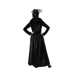 Disfraz Vampiresa Elegante Negra para Niña Infantil con Cuello Alto Rojo - Halloween 10-12 Años Disfraz Vampiresa Elegante Negra para Niña Infantil con Cuello Alto Rojo - Halloween 10-12 Años