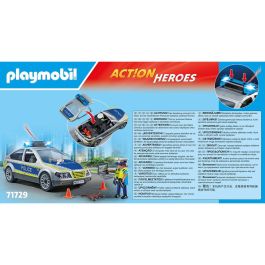 Playmobil Coche Patrulla Action Heroes 71729 con Luz y Sonido para Niños +4 Años