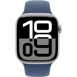 Apple Watch Series 10 GPS - 42 mm - Caja de aluminio plateada - Correa deportiva vaquera - S/M