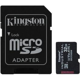 Kingston 32GB Tarjeta microSD Industrial Class 10 UHS-I U3 V30 A1 100MB/s para Uso Industrial Extremo con Adaptador SD