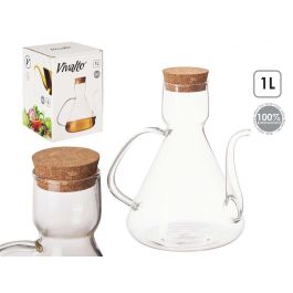 Aceitera Borosilicato Con Tapa Corcho 1000Ml Vivalto 19X20CM (6 Unidades) Precio: 66.59000018. SKU: B1AR8KJE6B