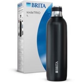 Botella BRITA para refrescoTRIO - acero inoxidable - 1L - negro