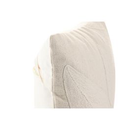 DKD Home Decor India 24 Cojin Boho Crudo 45 x 45 cm (2 Unidades) Bordado a Mano Algodon