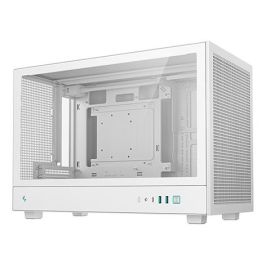 Deepcool Caja Ordenador Gaming Micro Torre CH260 Blanco - Soporte para Radiadores 360mm, Ventiladores Múltiples, USB Tipo C, Vidrio Templado
