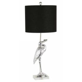 DKD Home Decor Lámpara Sobremesa Oriental Plateado Negro 33 x 74 x 33 cm Precio: 59.14722. SKU: S3014557