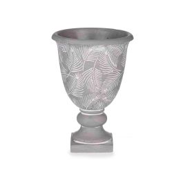 Copa de Cemento Gris Grande con Hojas 17.5x25 cm - Ibergarden (6 Unidades) Copa de Cemento Gris Grande con Hojas 17.5x25 cm - Ibergarden (6 Unidades)