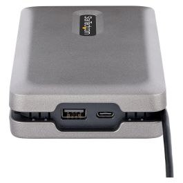StarTech Adaptador Multipuertos USB-C con HDMI 2.0 4K, VGA, Doble Monitor, 100W PD, Hub MST, Gris