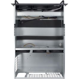 Inter-Tech 88887236 Caja Servidor Rack 4U Inter-Tech 4W2 Mining-Rack para Placas ATX, micro ATX, Mini-ITX Negro/Gris