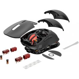 Genesis Zircon XIII Ratón Gaming Ambidextro Óptico Pixart PAW3395 26000 DPI Inalámbrico USB-C 7 Botones 77g