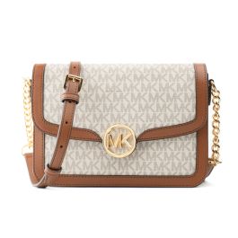 Bolso Bandolera Michael Kors Leida Beige 34 x 27 x 9 cm Precio: 160.49999988. SKU: B1D75SK4MJ