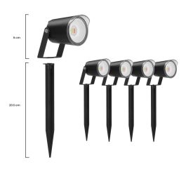 Foco LED KSIX SmartLED Negro (3000K)