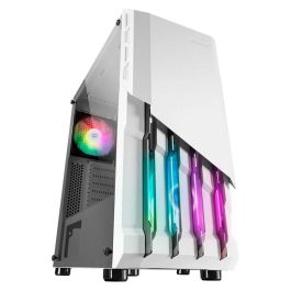 Mars gaming Torre MC-X2 Blanco con Ventiladores FRGB y Ventana Lateral Completa, Caja PC Semitorre ATX