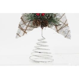 DKD Home Decor Decoración Navidad Alpina Estrella Ratán y Metal Marrón Blanco 5x30x25 cm (6 Unidades) DKD Home Decor Decoración Navidad Alpina Estrella Ratán y Metal Marrón Blanco 5x30x25 cm (6 Unidades)