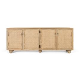 Giner y Colomer Aparador de Madera de Mango con 4 Puertas, Color Natural, Diseño Artesanal Precio: 1488.2879. SKU: B1DNZ9K5S7