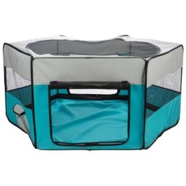 Trixie TRI4011905640556 Recinto con red/base ø 150 × 65 cm Turquesa / Gris claro