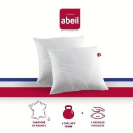 ABEIL Set de 2 almohadas DOBLE COMODIDAD 100% Algodón 60x60cm
