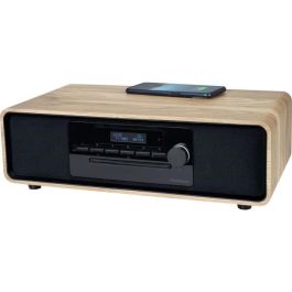 Thomson THO1722424747487 Microsistema Bluetooth Radio FM/DAB+ CD MP3 USB 75W Madera/Negro Pantalla LCD Mando a distancia
