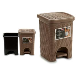 Stefanplast Papelera Elegance de Pedal con Cubo Extraíble 6L Beige Plástico 20.5x28x20.5 cm (6 Unidades) Precio: 52.5000003. SKU: S3601602