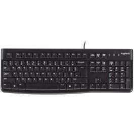 Logitech Teclado K120 USB con cable, diseño estándar QWERTY, resistente a salpicaduras Precio: 37.50000056. SKU: B14E9Q76WE