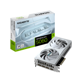 GIGABYTE GV-N5060EAGLEOC ICE-8GD GeForce RTX 5060 EAGLE OC ICE Tarjeta Gráfica 8GB GDDR7 PCI-E 5.0 2550MHz Blanco