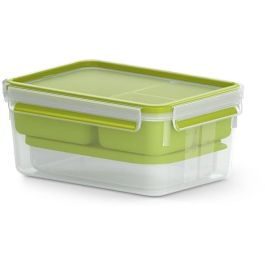 Emsa N1071600 Clip & Go Lunchbox XL Transparente/Verde Claro