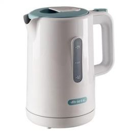 Ariete Hervidor Breakfast Blanco 1.7L, Filtro Antical Extraíble, Apagado Automático, Base 360°