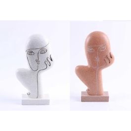 DKD Home Decor Figura Urban de Resina Cara Abstracta, Blanco y Terracota, 27x15.5x6 cm (4 Unidades Surtidas) Precio: 32.07468. SKU: B1J85CT2HQ