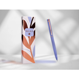 Belius Bolígrafo Rose Lavanda/Oro Rosa Tinta Azul Punta 1mm Aluminio Caja de Diseño