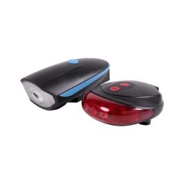 Luz Bicicleta LED Delantera y Trasera 30 Lux, 220° Visibilidad Lateral, Múltiples Modos, Montaje sin Herramientas, 200 min Autonomía Precio: 3.69000027. SKU: B1FTN3DPSP