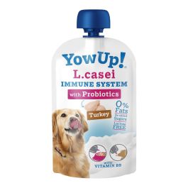 Yow Up! Yogur Lácteo Fermentado de Pavo para Perros con Probióticos L.Casei para Sistema Inmune y Digestivo 115g Pack 3 Unidades