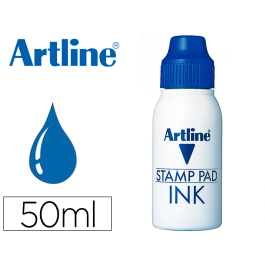Artline Tinta para tampón azul, bote 50 cc, alto rendimiento Precio: 3.88999996. SKU: B16K88PPSE