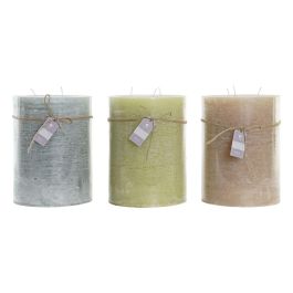 Vela Basicos DKD Home Decor Marron Verde 14.5 x 20 x 14.5 cm (3 Unidades) Precio: 88.69000041. SKU: S3038592
