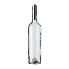 Lumineo Tapón guirnalda micro led para botella, 15 LEDs, luz cálida, temporizador 6 horas