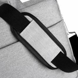 eSTUFF Baltimore Maletín Toploader 14.1'' para Portátil, Poliéster Ligero, Asas Cómodas y Correa de Hombro Desmontable