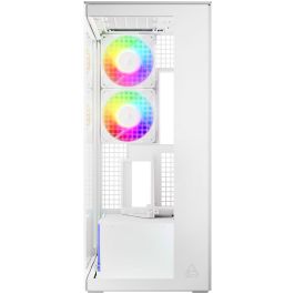 ARCTIC Xtender VG (White) Midi Torre PC EATX con Panel de Vidrio Templado y Soporte para GPU Vertical
