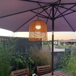 Lumisky HANG BOHEME Lámpara Colgante Nómada H35 cm Poliratán Cuerda LED Blanco Cálido Regulable