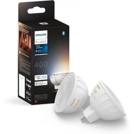 Bombilla conectada - PHILIPS HUE - MR16 - Luz blanca - Compatible con Bluetooth - Pack de 2 - Funciona con app y voz Precio: 80.59000026. SKU: B1323CCCW7