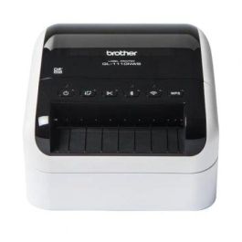 Impresora de Etiquetas Brother QL-1110NWBC/ Térmica/ Ancho etiqueta 103mm/ USB-WiFi-Bluetooth-Ethernet/ Blanca y Negra Precio: 256.49999991. SKU: S0236081
