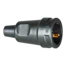 Kopp Base aérea 2P+T goma 16A 250V IP20 negro