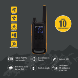 Walkie-Talkie Motorola T82 Extreme (2 Pcs)