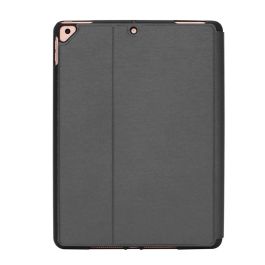 Elbe Funda FU-003 para iPad 10.2" 2020 Gris Espacial TPU y PU con Compartimento Apple Pencil