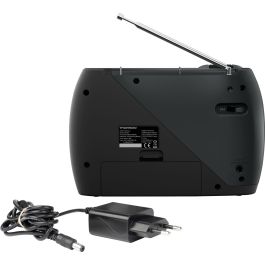 Thomson AAAYF54173 Radio DAB/FM Digital Portátil Gris y Negro con Sintonizador PLL y Pantalla LCD