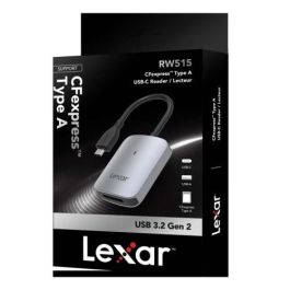 Lexar LRW515U-RNHNG Lector Tarjetas CFexpress Tipo A USB 3.2 Gen2 USB-A y USB-C hasta 900 MB/s Precio: 46.49999992. SKU: B15SNY84GS