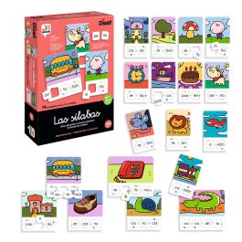 DISET Las Silabas 68962 - Juego Educativo de 19 Encajables para Aprender a Formar Palabras por Silabas, +3 Anos, Idioma Espanol Precio: 9.89000034. SKU: B1K37RERVM