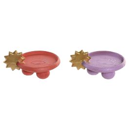 DKD Home Decor Bandeja Vaciabolsillos Urban Rojo Lila Dorado Resina 12 x 8 x 16 cm (6 Unidades) Precio: 45.50000026. SKU: B1GG2XDNQX